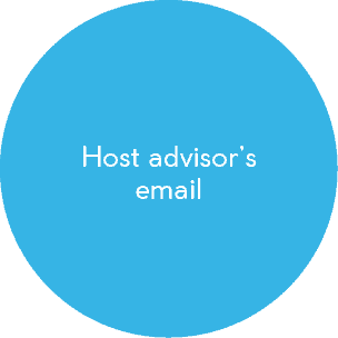 Host advisor's email